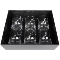 Sklenice na whisky 300 ml s krystaly Preciosa - Plant 6 ks