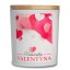 Vonná sójová svíčka s etiketou k Valentýnu - 200g - srdce