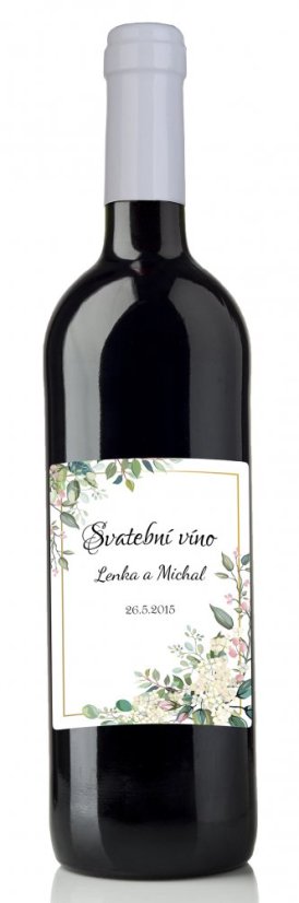 Svatební etiketa na víno 0,75l - SE220002