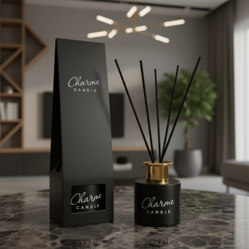 Elegantní černá dárková krabička pro aroma difuzéry z řady Selection