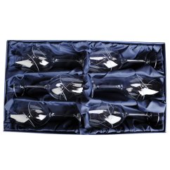 Sada 6 sklenic na víno s krystaly Swarovski 580 ml - Orbit 1