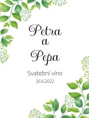Svatební etiketa na víno 0,75l - SE220015