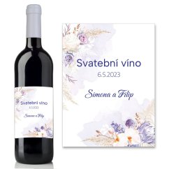 Svatební etiketa na víno 0,75l - SE220029