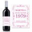 Etiketa na víno 0,75l  - přání k narozeninám NA220002