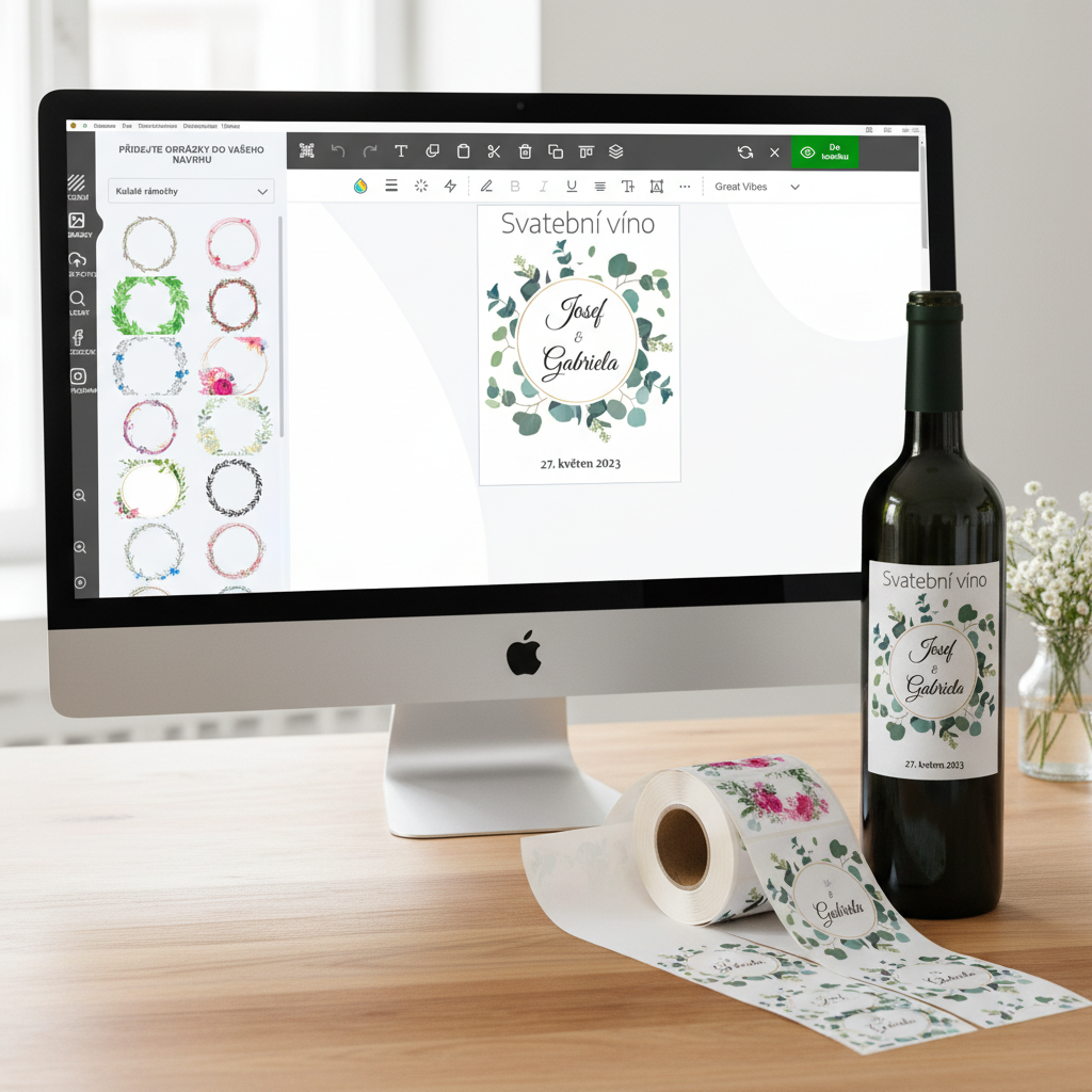 Navrhněte si etiketu v online editoru.